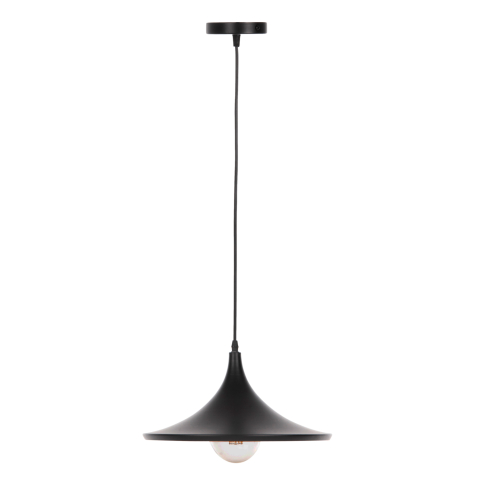 Iluminat - CEILING PENDANT LAMP HM4133 ALUMINUM IN BLACK and GOLD Φ36x112H cm.