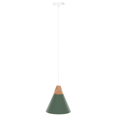Iluminat - CEILING PENDANT LAMP HM4152 GREEN METAL CAP Φ21,5x115Hcm.