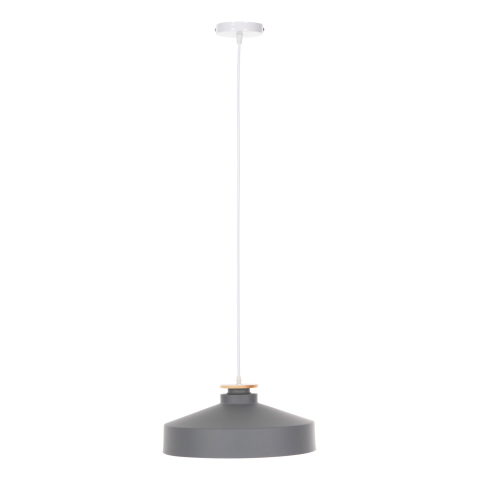 Iluminat - CEILING PENDANT LAMP HM4159.03 GREY METAL CAP Φ40x116Hcm.