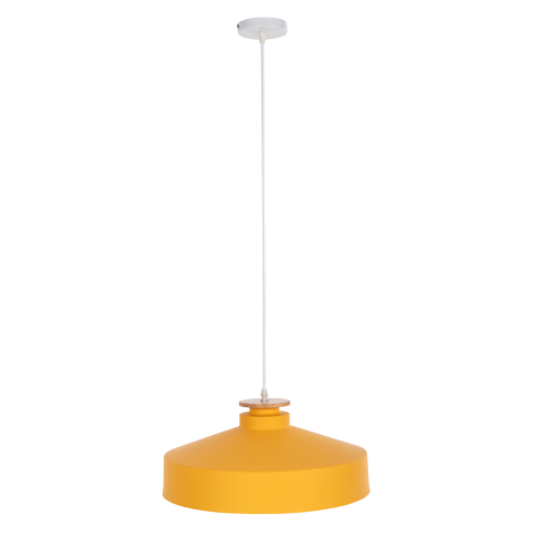 Iluminat - CEILING PENDANT LAMP HM4159.04 YELLOW METAL CAP Φ40x116Hcm.