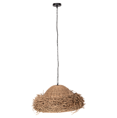 Iluminat - CEILING PENDANT LAMP HM4347 SEAGRASS IN NATURAL COLOR Φ72x30-140Hcm.