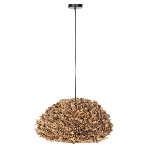 Iluminat - CEILING PENDANT LAMP HM4353 WATER HYACINTH IN NATURAL COLOR Φ62x30-120Hcm.