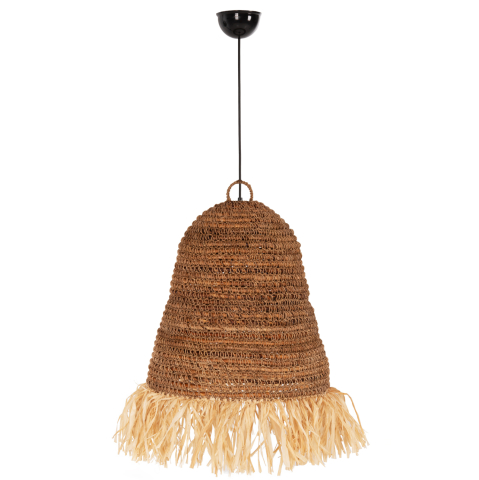 Iluminat - CEILING PENDANT LAMP HM7817 DRIED BANANA TREE FIBERS IN NATURAL COLOR Φ40x62-152Hcm.