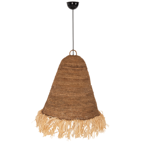 Iluminat - CEILING PENDANT LAMP HM7818 DRIED BANANA TREE FIBERS IN NATURAL COLOR Φ60x90-180Hcm.