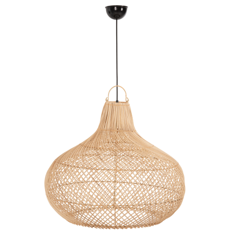 Iluminat - CEILING PENDANT LAMP HM7860 NATURAL RATTAN IN NATURAL COLOR Φ54x46-141Hcm.