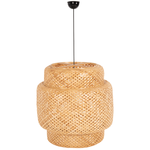 Iluminat - CEILING PENDANT LAMP HM7867 BAMBOO IN NATURAL COLOR Φ51x54-149Hcm.