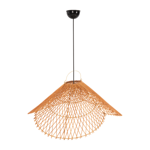 Iluminat - CEILING PENDANT LAMP HM7878.01 RATTAN IN SAND BEIGE COLOR Φ58,5x31Hcm.