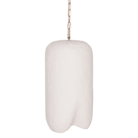 Iluminat - CEILING PENDANT LAMP LOGKY HM4704.02S FIBER CEMENT IN WHITE Φ24x47Hcm