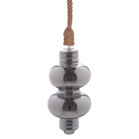 Iluminat - CEILING PENDANT LAMP WITH LIGHT BULB HM11929.02--ROPE 1M LONG AND 2cm THICK-E27 SOCKET