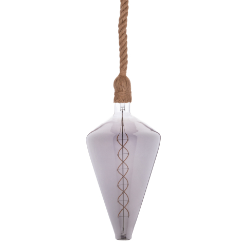 Iluminat - CEILING PENDANT LAMP WITH LIGHT BULB HM11930.02--ROPE 1M LONG AND 2cm THICK-E27 SOCKET