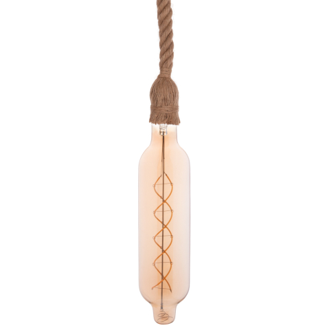 Iluminat - CEILING PENDANT LAMP WITH LIGHT BULB HM11931.01--ROPE 1M LONG AND 2cm THICK-E27 SOCKET
