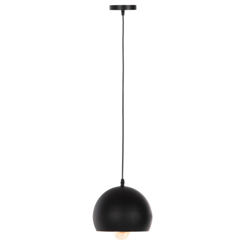 Iluminat - CEILING PENDANT LUMINAIRE HM4154 BLACK ALUMINUM SPHERICAL CAP Φ20x113Hcm.