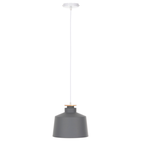 Iluminat - CEILING PENDANT LUMINAIRE HM4158.03 GREY ALUMINUM CAP-WHITE CABLE Φ30x123,5Hcm.