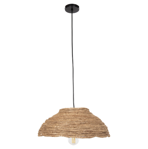 Iluminat - CEILING PENDANT MANILA HEMP FIBERS IN NATURAL COLOR Φ41x14-120Hcm. HM7784