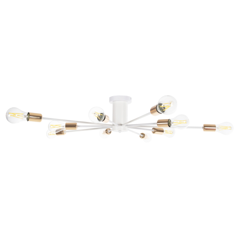Iluminat - CEILING PENDANT MULTILIGHT HM4122 WHITE METAL 18.5H cm.