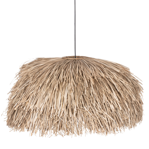 Iluminat - CEILING PENDANT WITH PANDAN AND MENDONG GRASS CAP NATURAL COLOR Φ80Χ35Hcm.HM7778