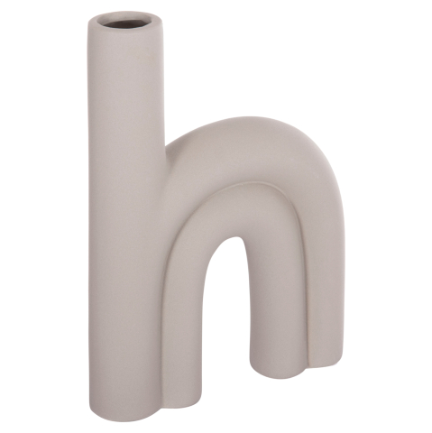 Decoratiuni pentru masa - CERAMIC TABLE DECOR ARCON HM4638.03 MATTE GREY 25,5x6x34H cm.