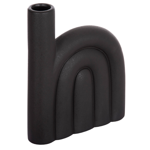 Decoratiuni pentru masa - CERAMIC TABLE DECOR ARCON HM4639.02 MATTE BLACK 23x5,5x29Hcm.