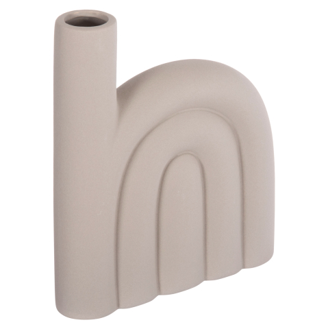 Decoratiuni - CERAMIC TABLE DECOR ARCON HM4639.03 MATTE GREY 23x5.5x29H cm.