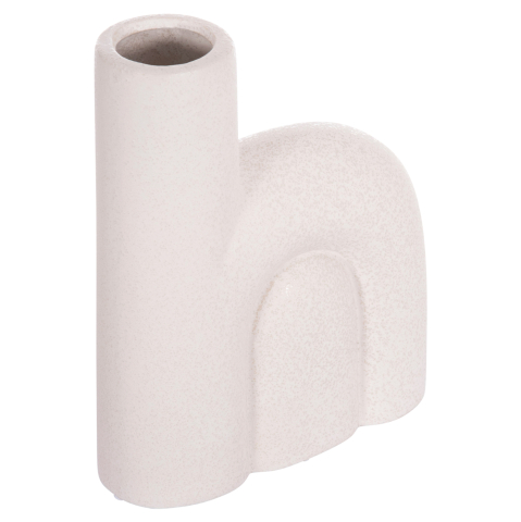 Decoratiuni pentru masa - CERAMIC TABLE DECOR ARCON HM4640.01 OFF WHITE WITH CRYSTALLIZATION 19x7x24Hcm.