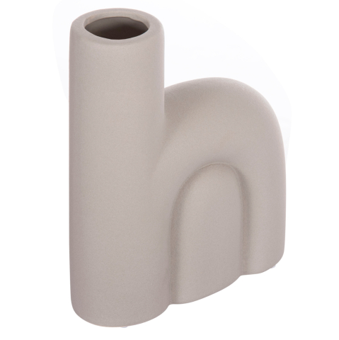 Decoratiuni pentru masa - CERAMIC TABLE DECOR ARCON HM4640.03 MATTE GREY 19x7x24Hcm.