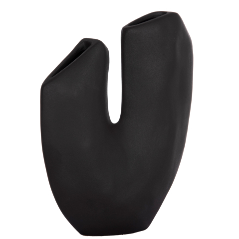 Decoratiuni - CERAMIC TABLE DECOR ARKEN HM4618.02 BLACK MATTE 29x8x37Hcm.