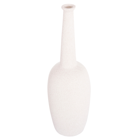 Decoratiuni pentru masa - CERAMIC TABLE DECOR ELENDIL HM4591.01 OFF WHITE WITH CRYSTALLIZATION Φ12x39.5Hcm.