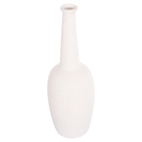 Decoratiuni - CERAMIC TABLE DECOR ELENDIL HM4592.01 OFF WHITE WITH CRYSTALLIZATION Φ10x30Hcm.