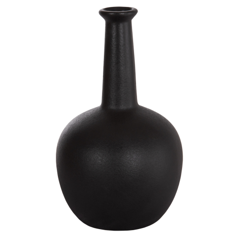 Decoratiuni pentru masa - CERAMIC TABLE DECOR ELENDIL HM4593.02 BLACK MATTE Φ14,5x25Hcm.