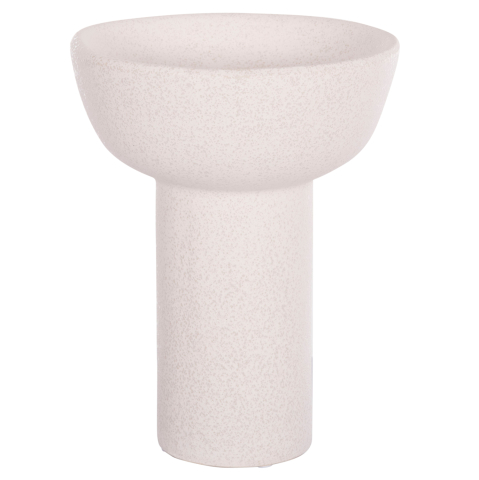 Decoratiuni pentru masa - CERAMIC TABLE DECOR ELENDIL HM4603.01 OFF WHITE WITH CRYSTALLISATION Φ20x26.5Hcm.