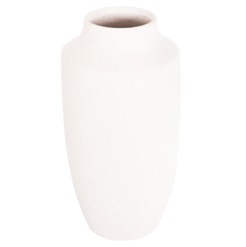 Vaze de podea - CERAMIC TABLE DECOR "GALAD" HM4588.01 OFF WHITE WITH CRYSTALLISATION Φ16x32Hcm.
