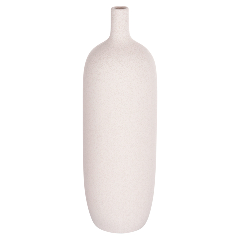 Decoratiuni - CERAMIC TABLE DECOR GALAD HM4623.01 OFF WHITE WITH CRYSTALLIZATION Φ18x57Hcm.