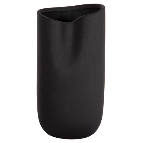 Decoratiuni pentru masa - CERAMIC TABLE DECOR GLAZE HM4607.02 MATTE BLACK 15,2x15x30Hcm