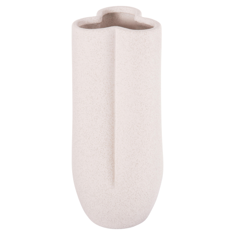 Decoratiuni pentru masa - CERAMIC TABLE DECOR GLAZE HM4611.01 OFF WHITE WITH CRYSTALLIZATION Φ14x34Hcm.