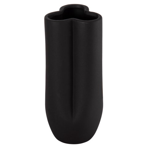 Decoratiuni pentru masa - CERAMIC TABLE DECOR GLAZE HM4611.02 MATTE BLACK Φ14x34Hcm.