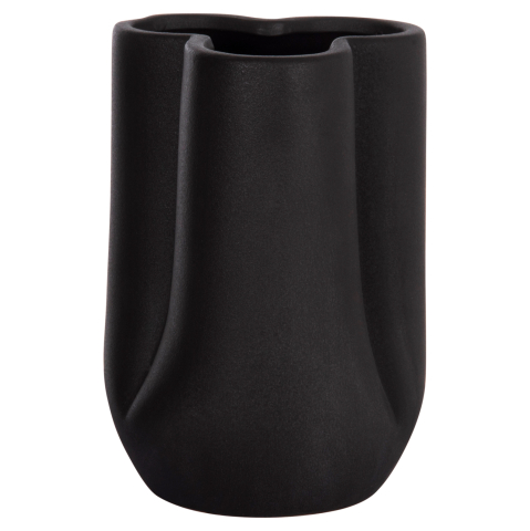 Decoratiuni pentru masa - CERAMIC TABLE DECOR GLAZE HM4613.02 MATTE BLACK Φ16x22Hcm.