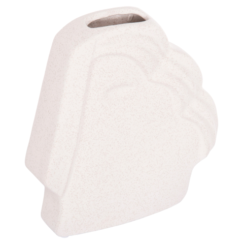Decoratiuni pentru masa - CERAMIC TABLE DECOR HUMANS HM4585 OFF WHITE WITH CRYSTALLISATION 22x5x24.5Hcm.