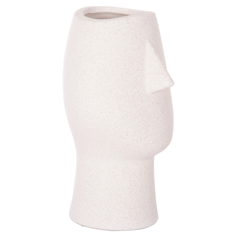 Decoratiuni pentru masa - CERAMIC TABLE DECOR HUMANS HM4631 OFF WHITE WITH CRYSTALLIZATION Φ14x25Hcm.