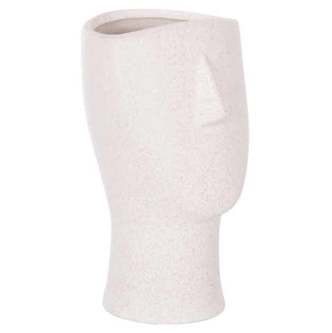 Decoratiuni pentru masa - CERAMIC TABLE DECOR HUMANS HM4632 OFF WHITE WITH CRYSTALLIZATION Φ13x22Hcm.