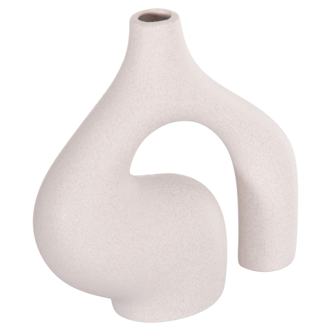 Decoratiuni - CERAMIC TABLE DECOR ISIL HM4597.01 OFF WHITE WITH CRYSTALLIZATION 29x11x29Hcm.