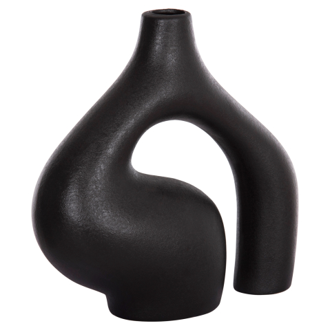 Decoratiuni pentru masa - CERAMIC TABLE DECOR ISIL HM4597.02 BLACK MATTE 29.5x11x29Hcm.