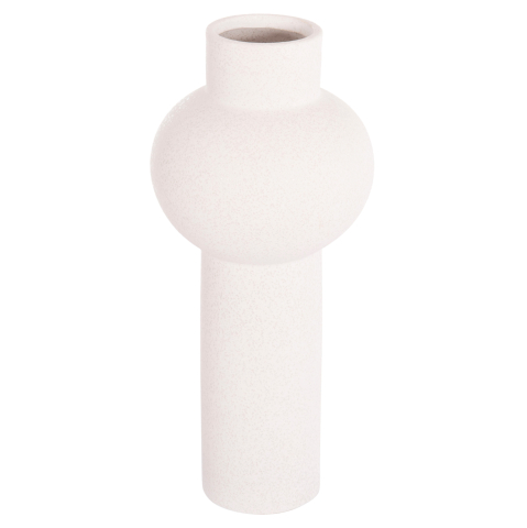 Decoratiuni pentru masa - CERAMIC TABLE DECOR SCEPTER HM4604.01 OFF WHITE WITH CRYSTALLISATION Φ17x39Hcm.