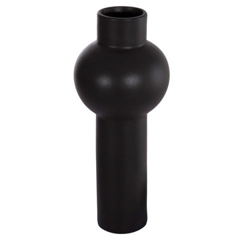 Decoratiuni pentru masa - CERAMIC TABLE DECOR SCEPTER HM4604.02 MATTE BLACK Φ17.5x40Hcm.