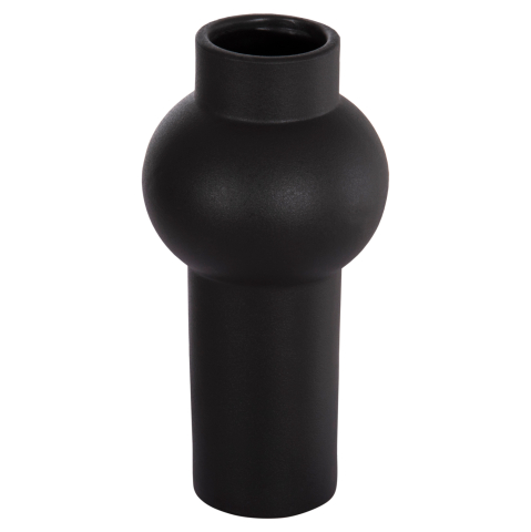 Decoratiuni pentru masa - CERAMIC TABLE DECOR SCEPTER HM4605.02 MATTE BLACK Φ15x30Hcm.