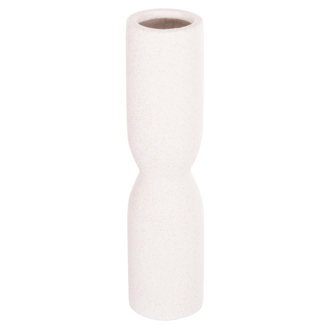 Decoratiuni pentru masa - CERAMIC TABLE DECOR SCEPTER HM4615.01 OFF WHITE WITH CRYSTALLIZATION Φ7.5x30.5Hcm.