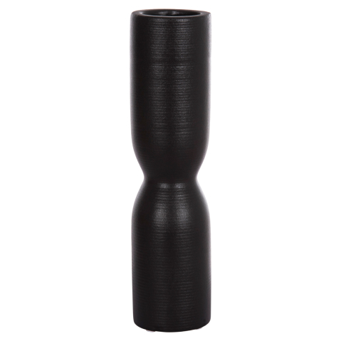 Decoratiuni pentru masa - CERAMIC TABLE DECOR SCEPTER HM4615.02 MATTE BLACK Φ7.5x31Hcm.