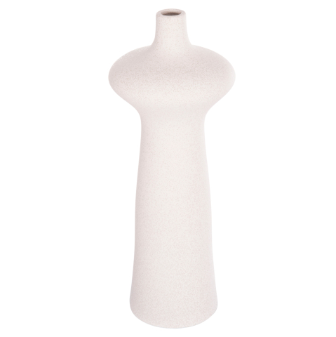 Decoratiuni pentru masa - CERAMIC TABLE DECOR SCEPTER HM4636.01 OFF WHITE WITH CRYSTALLIZATION Φ18x49Hcm.