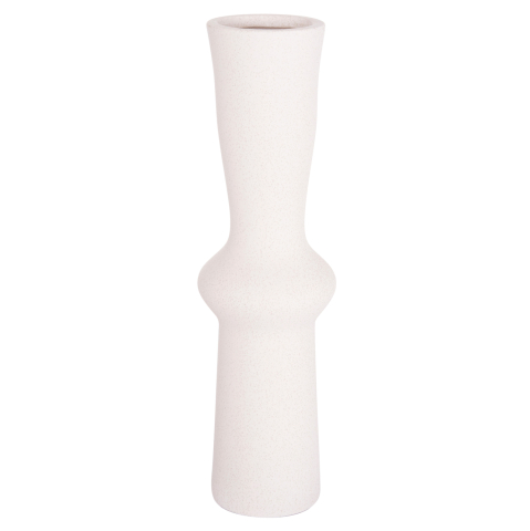 Decoratiuni - CERAMIC TABLE DECOR SCEPTER HM4637.01 OFF WHITE WITH CRYSTALLIZATION Φ14x50Hcm.