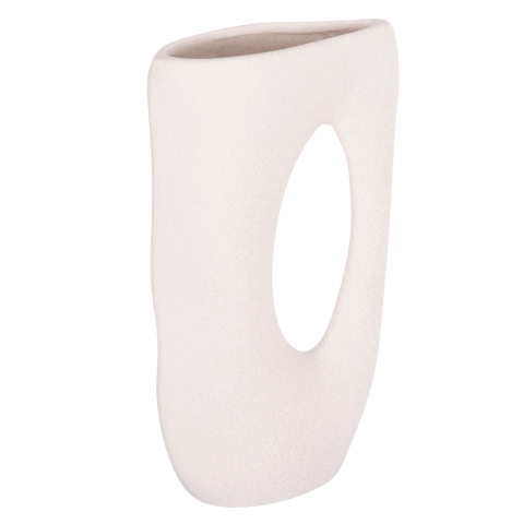 Decoratiuni pentru masa - CERAMIC TABLE DECOR SEBOR HM4626.01 OFF WHITE WITH CRYSTALLISATION 21x8x35.5Hcm.