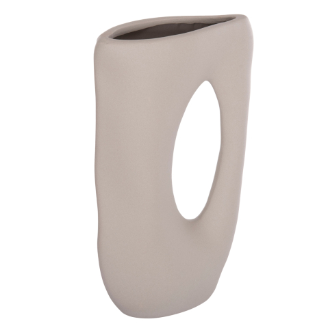 Decoratiuni pentru masa - CERAMIC TABLE DECOR SEBOR HM4626.02 MATTE GREY 21x8x35.5Hcm.